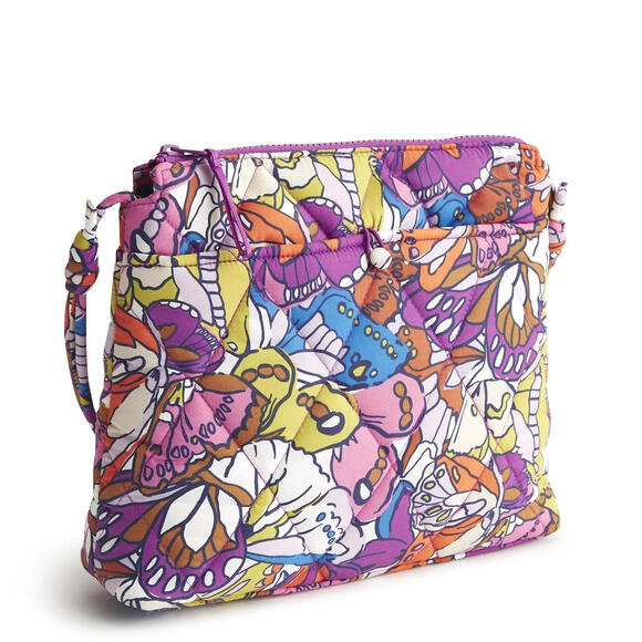 Vera Bradley Handbags - Vera Bradley Womens Featherweight Original Hipster Crossbody, Flutter, $80 MSRP